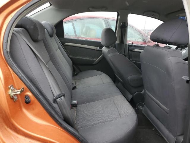 KL1TD56607B115228 - 2007 CHEVROLET AVEO BASE ORANGE photo 10