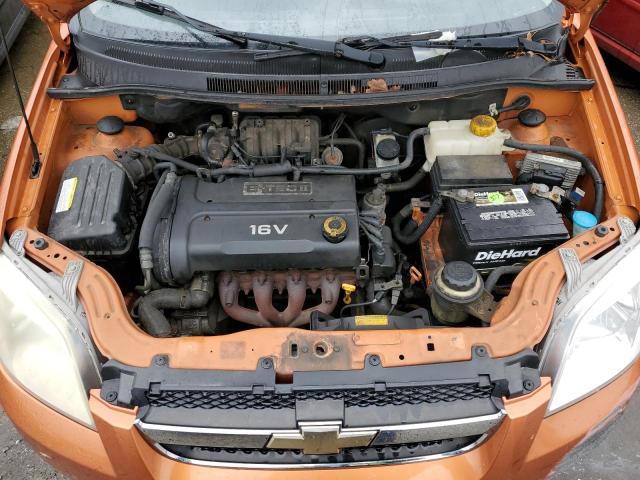 KL1TD56607B115228 - 2007 CHEVROLET AVEO BASE ORANGE photo 11