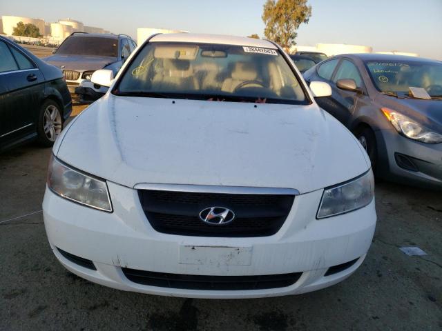 5NPET46C26H121355 - 2006 HYUNDAI SONATA WHITE photo 5