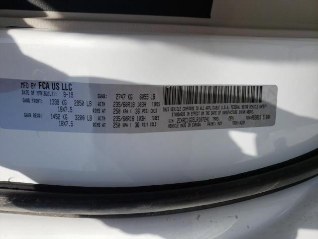 2C4RC1GG5LR107241 - 2020 CHRYSLER PACIFICA L WHITE photo 10