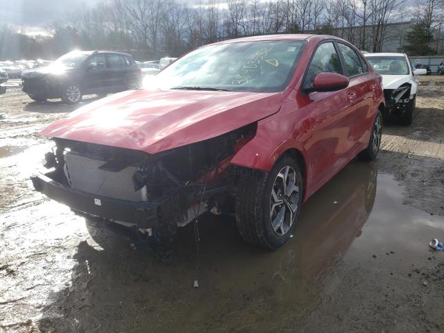 3KPF24AD0ME314211 - 2021 KIA FORTE FE RED photo 2