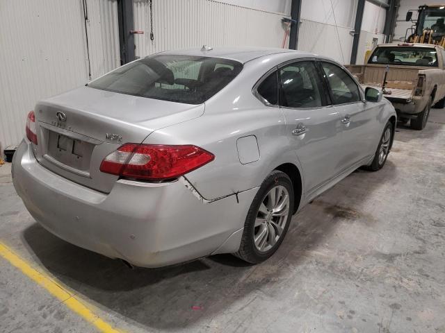 JN1BY1AR4DM600350 - 2013 INFINITI M37 X GRAY photo 4