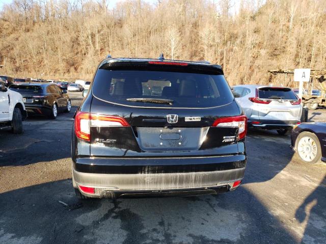 5FNYF6H20NB032949 - 2022 HONDA PILOT SE BLACK photo 6