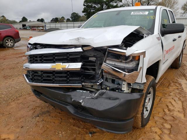 2GCVKNECXK1226490 - 2019 CHEVROLET SILVERADO WHITE photo 9