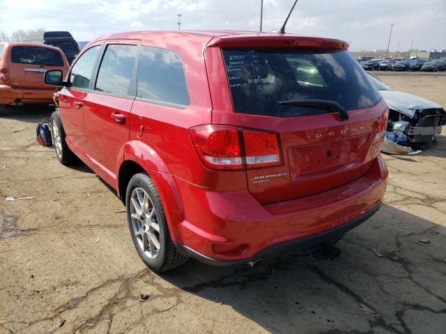 3C4PDDEG8HT696248 - 2017 DODGE JOURNEY GT RED photo 3