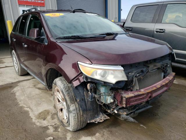 2FMDK4JC5BBA06384 - 2011 FORD EDGE SEL BURGUNDY photo 1