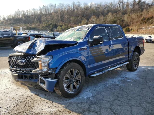 1FTEW1EG4JFA42766 - 2018 FORD F150 SUPER BLUE photo 1