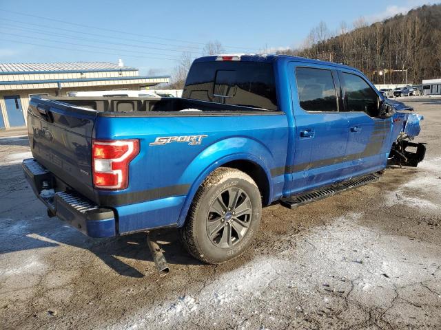 1FTEW1EG4JFA42766 - 2018 FORD F150 SUPER BLUE photo 3