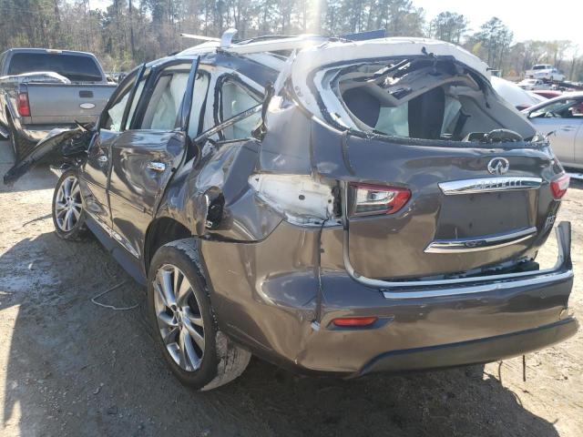 5N1AL0MM4DC347789 - 2013 INFINITI JX35 GRAY photo 3