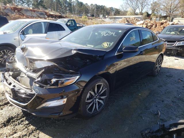 1G1ZG5ST4LF147634 - 2020 CHEVROLET MALIBU RS BLACK photo 2