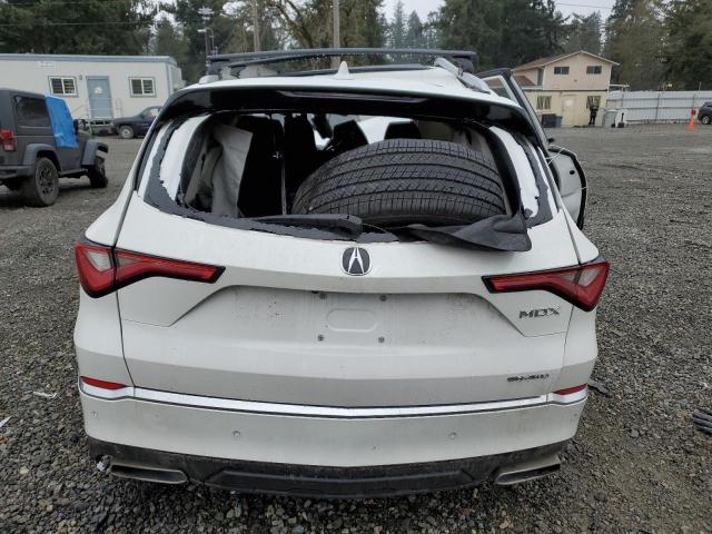 5J8YE1H82PL009314 - 2023 ACURA MDX ADVANC WHITE photo 6