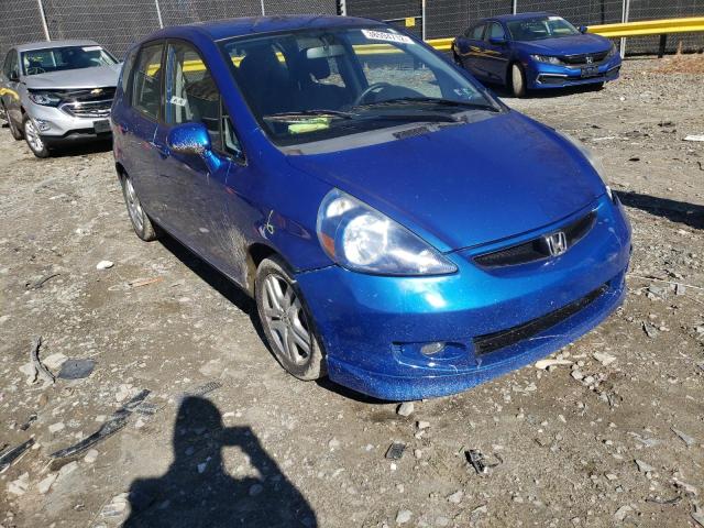 JHMGD386X7S027507 - 2007 HONDA FIT S BLUE photo 1