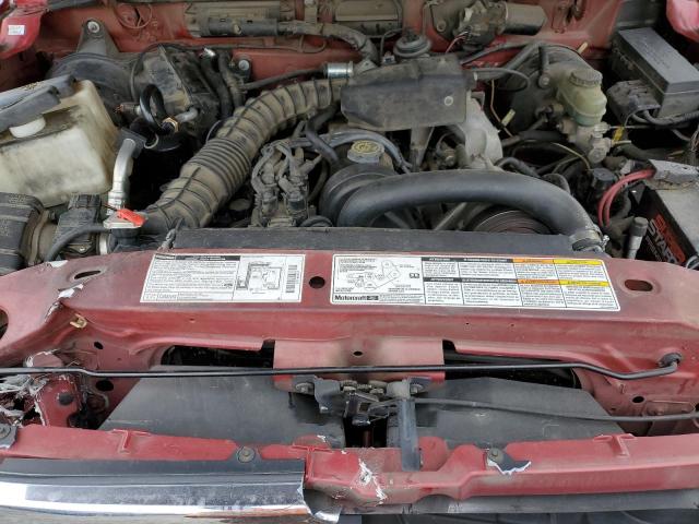 4F4YR16C4YTM29613 - 2000 MAZDA B2500 CAB RED photo 11