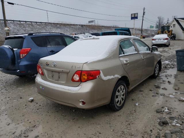 1NXBU40E49Z164577 - 2009 TOYOTA COROLLA BA GOLD photo 3