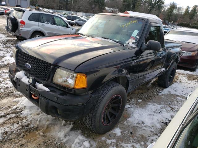 1FTYR11UX3PB04619 - 2003 FORD RANGER BLACK photo 1