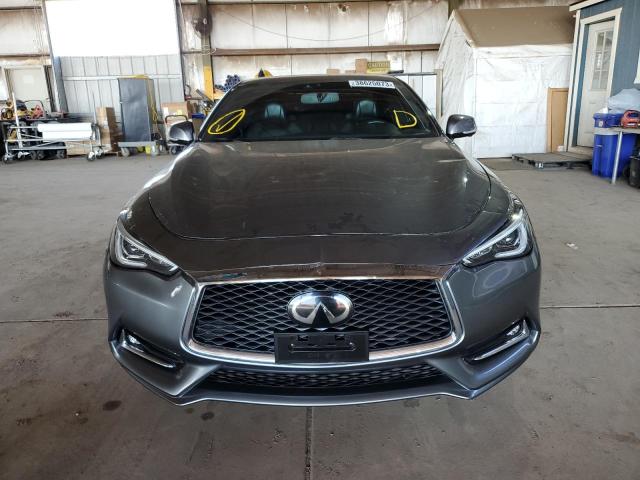 JN1EV7EK9JM342554 - 2018 INFINITI Q60 LUXE 3 GRAY photo 5