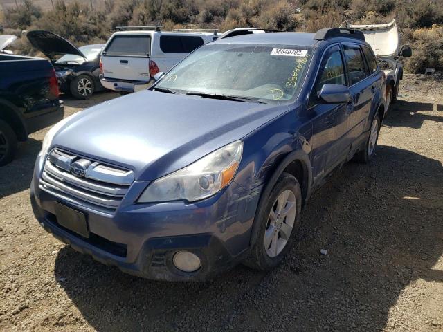 4S4BRCCC5E3292171 - 2014 SUBARU OUTBACK ON BLUE photo 2