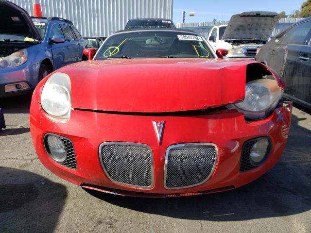 1G2MG35X18Y106219 - 2008 PONTIAC SOLSTICE G RED photo 9