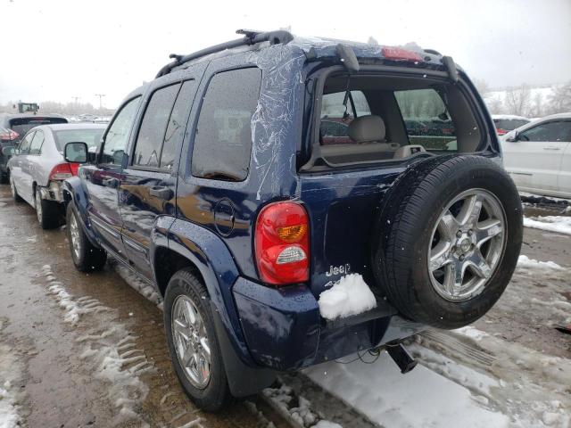 1J4GL58K24W271700 - 2004 JEEP LIBERTY BLUE photo 3