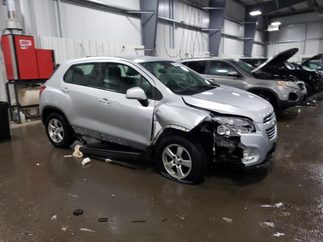 KL7CJPSB8FB093488 - 2015 CHEVROLET TRAX 1LS SILVER photo 4