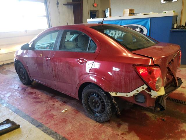 1G1JA5SG4D4217180 - 2013 CHEVROLET SONIC LS წითელი ფოტო 2