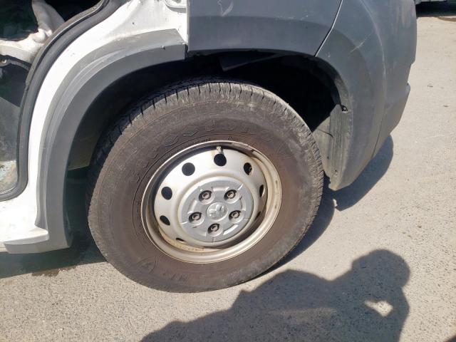 3C6TRVAG8GE112775 - 2016 RAM PROMASTER WHITE photo 9