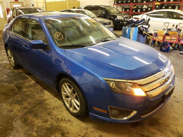 3FAHP0JA0CR301884 - 2012 FORD FUSION SEL BLUE photo 1