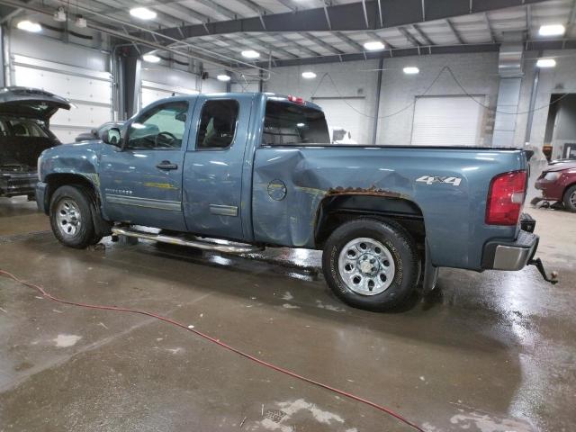 1GCRKREAXBZ439910 - 2011 CHEVROLET SILVERADO BLUE photo 2