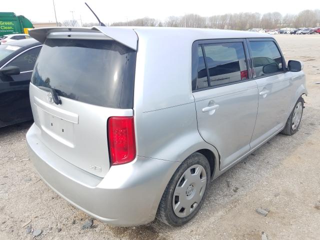 JTLKE50E481020202 - 2008 TOYOTA SCION XB 银色 照片 4