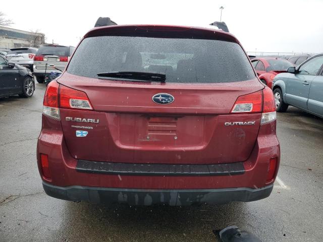 4S4BRCCCXD3244745 - 2013 SUBARU OUTBACK 2. RED photo 6