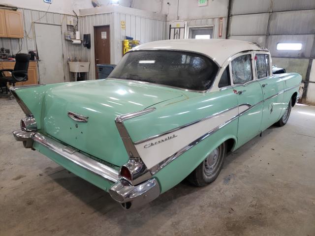 B575224799 - 1957 CHEVROLET BELAIR TEAL photo 4