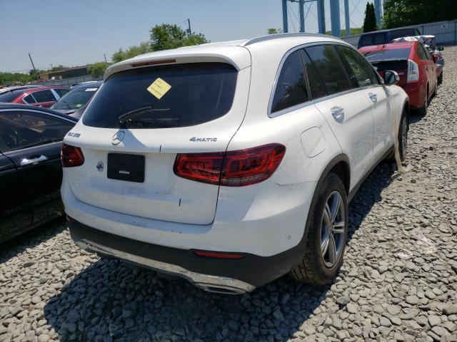 W1N0G8EB4MF882905 - 2021 MERCEDES-BENZ GLC 300 4M WHITE photo 4