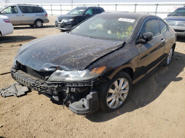 1HGCT2B86DA000976 - 2013 HONDA ACCORD EXL BLACK photo 2