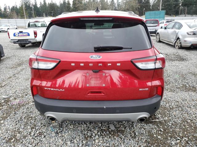 1FMCU9J99MUA66883 - 2021 FORD ESCAPE TIT RED photo 6