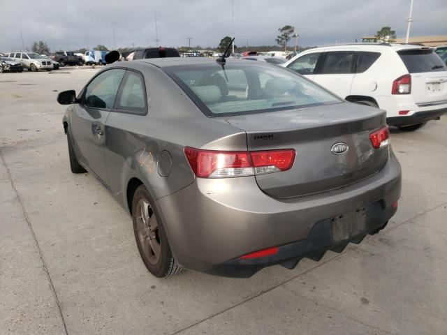 KNAFU6A21B5448543 - 2011 KIA FORTE EX GRAY photo 3