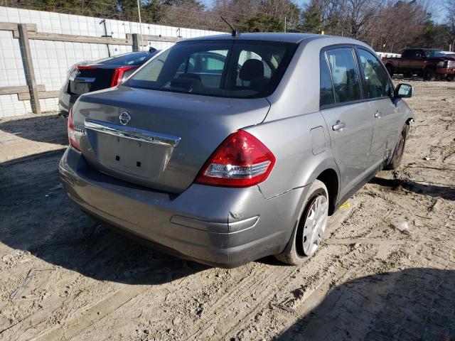 3N1BC1AP7AL452195 - 2010 NISSAN VERSA S SILVER photo 4