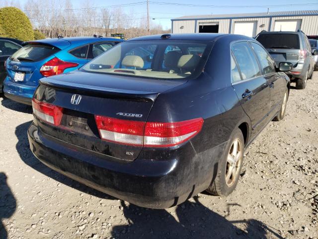 1HGCM55874A168281 - 2004 HONDA ACCORD BLACK photo 4