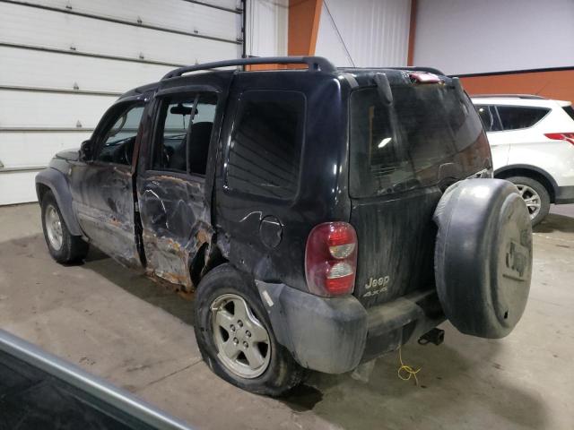 1J4GL48526W257352 - 2006 JEEP LIBERTY SP BLACK photo 2