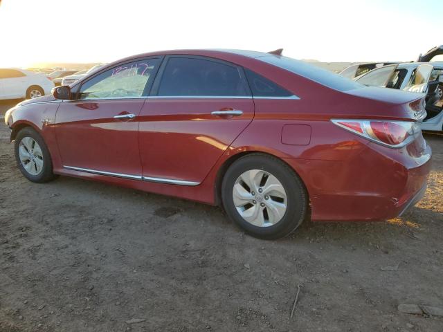 KMHEC4A41DA081477 - 2013 HYUNDAI SONATA HYB RED photo 2