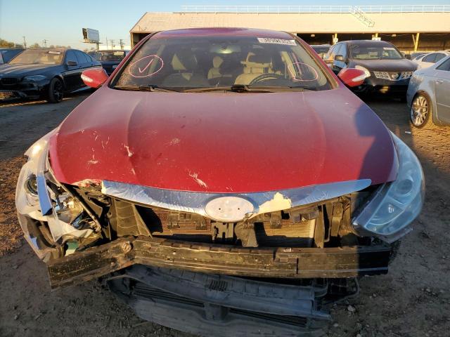 KMHEC4A41DA081477 - 2013 HYUNDAI SONATA HYB RED photo 5