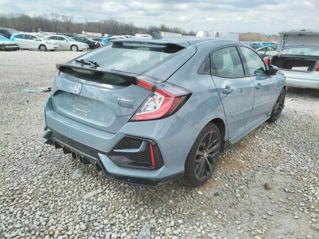 SHHFK7H43MU222672 - 2021 HONDA CIVIC SPOR SILVER photo 4