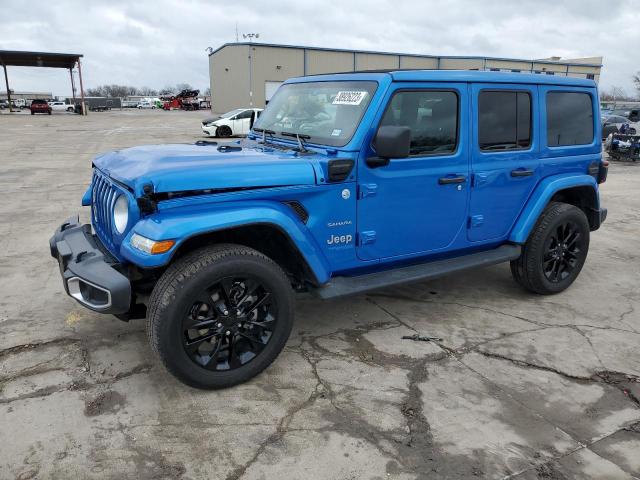 1C4JJXP6XMW761366 - 2021 JEEP WRANGLER U BLUE photo 1