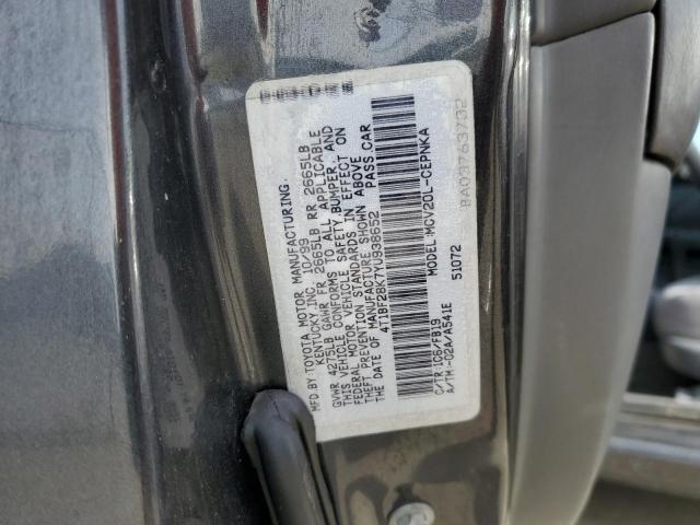 4T1BF28K7YU938652 - 2000 TOYOTA CAMRY GRAY photo 12