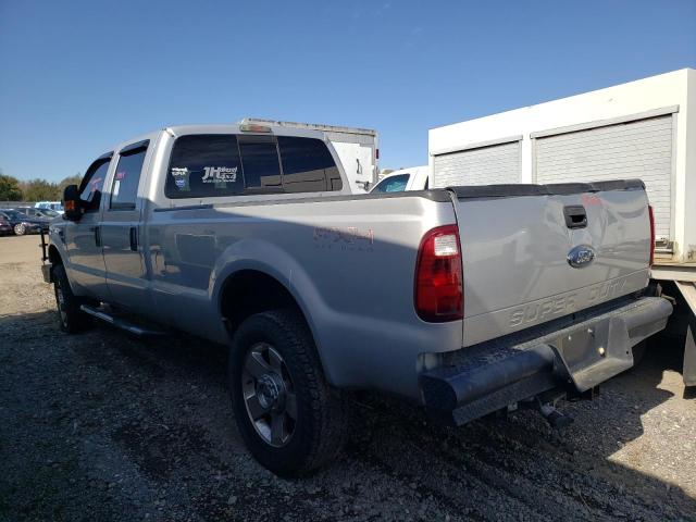 1FTSW21R28EA21155 - 2008 FORD F250 SUPER SILVER photo 2