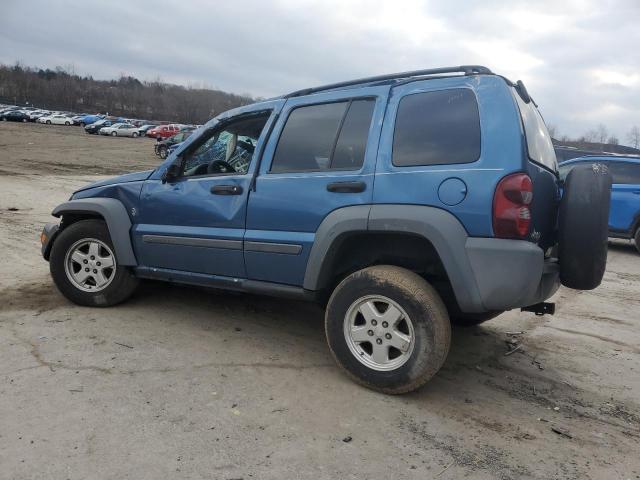 1J4GL48K85W530721 - 2005 JEEP LIBERTY SP BLUE photo 2