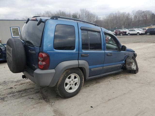 1J4GL48K85W530721 - 2005 JEEP LIBERTY SP BLUE photo 3