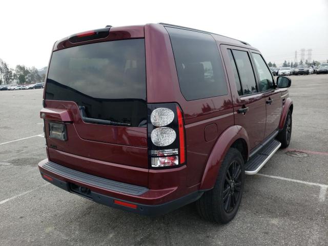 SALAG2V66GA802087 - 2016 LAND ROVER LR4 BURGUNDY photo 4