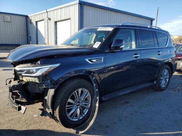 JN8AZ2AE7M9269666 - 2021 INFINITI QX80 LUXE BLUE photo 1