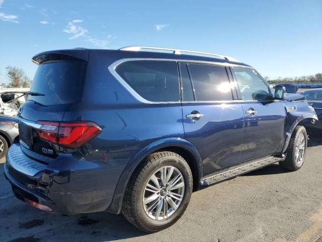 JN8AZ2AE7M9269666 - 2021 INFINITI QX80 LUXE BLUE photo 3