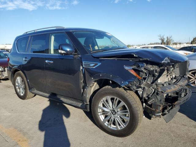 JN8AZ2AE7M9269666 - 2021 INFINITI QX80 LUXE BLUE photo 4